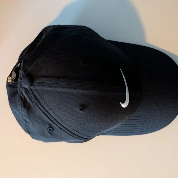Nike Legacy 91 Dri Fit Baseball Hat Cap Black Strapback Adult OSFM - Picture 4 of 6